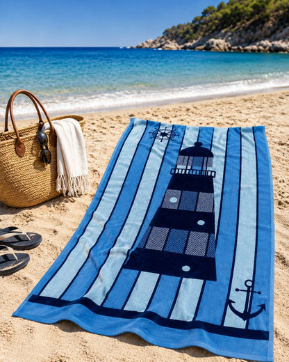 Velour Beach towel 100%cotton,90x170 cm.