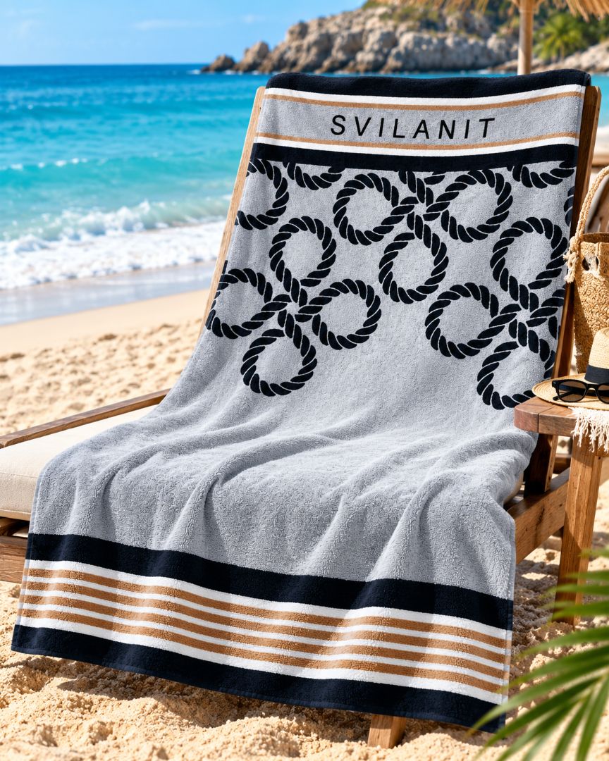 Velour Beach towel 100%cotton,100x180 cm.