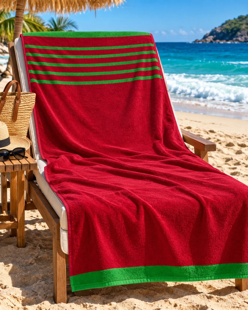 Velour Beach towel 100%cotton,90x170 cm.