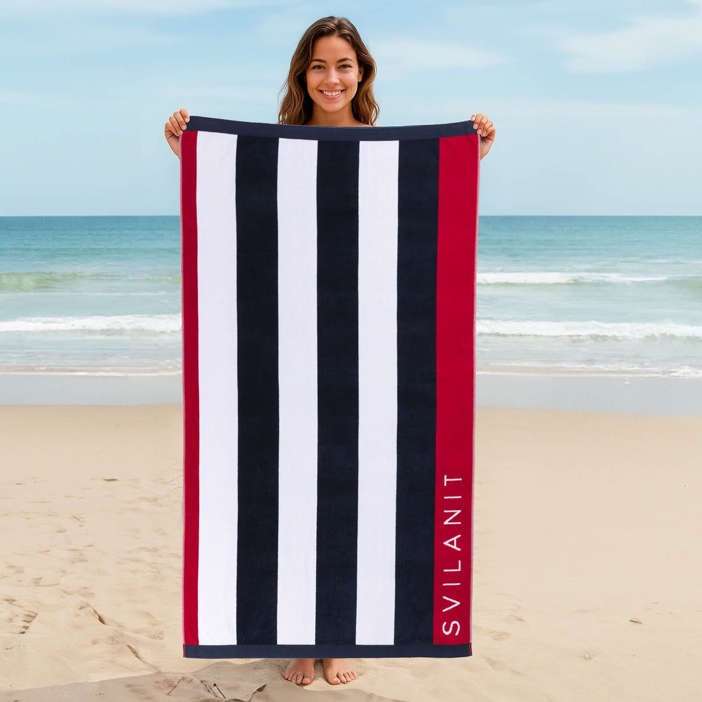 Velour Beach towel 100%cotton,100x180 cm.