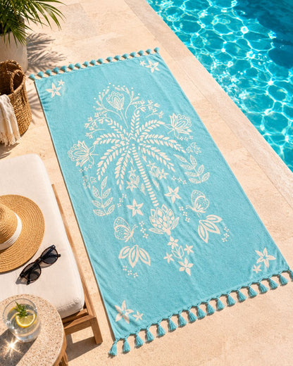 Velour Beach towel 100%cotton,90x170 cm.