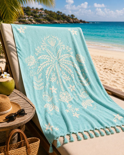 Velour Beach towel 100%cotton,90x170 cm.