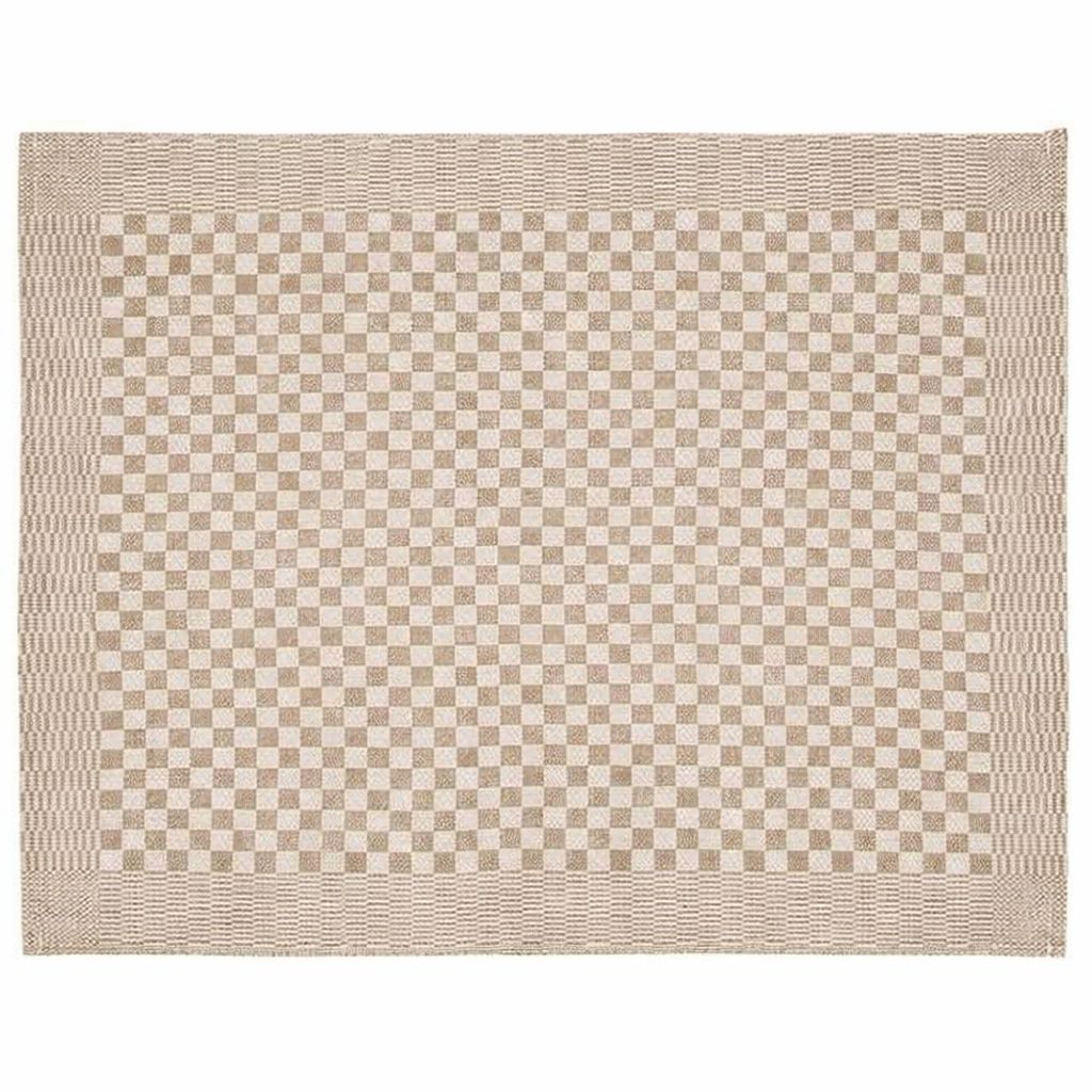 طقم من 3 قطع من مناشف المطبخ، قطن 100%، 50 × 70 سم (بيج)