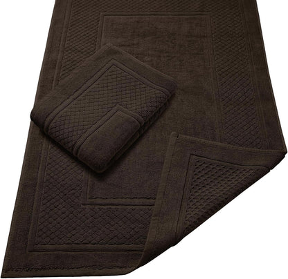 Helene MOU Bath Mat Towel - 100% Cotton 1 Pc Absorbent Bathmat - Quick Dry Bath Mats for Bathrooms, 50 x 70 cm