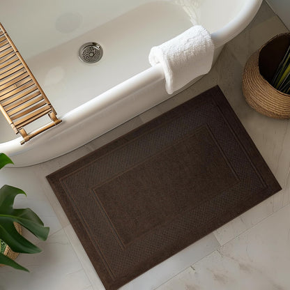 Helene MOU Bath Mat Towel - 100% Cotton 1 Pc Absorbent Bathmat - Quick Dry Bath Mats for Bathrooms, 50 x 70 cm