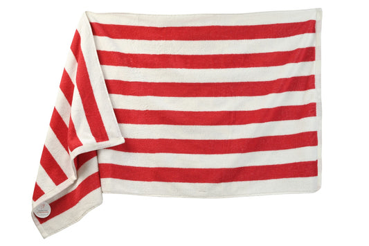 منشفة حمام مخططة ممتازة، 100% قطن، 70×180 سم.