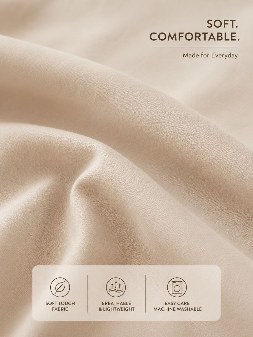 Premium Quality Fitted Sheet and Embroidered Pillowcase Set of 3 Pcs size 2 pillow cases size 50x70 cm , 120x200 cm.