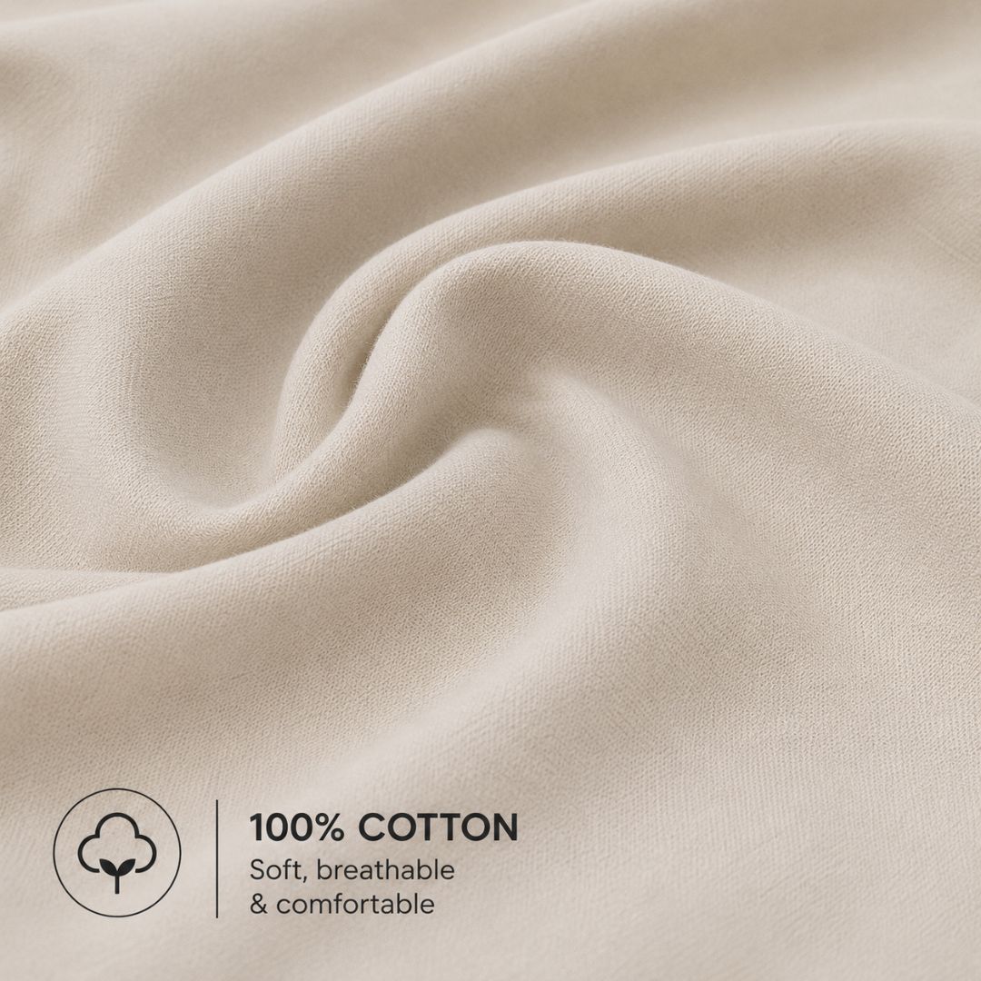 Set of 2 Zipper Pillowcases – 100% Cotton – 50×70 cm.