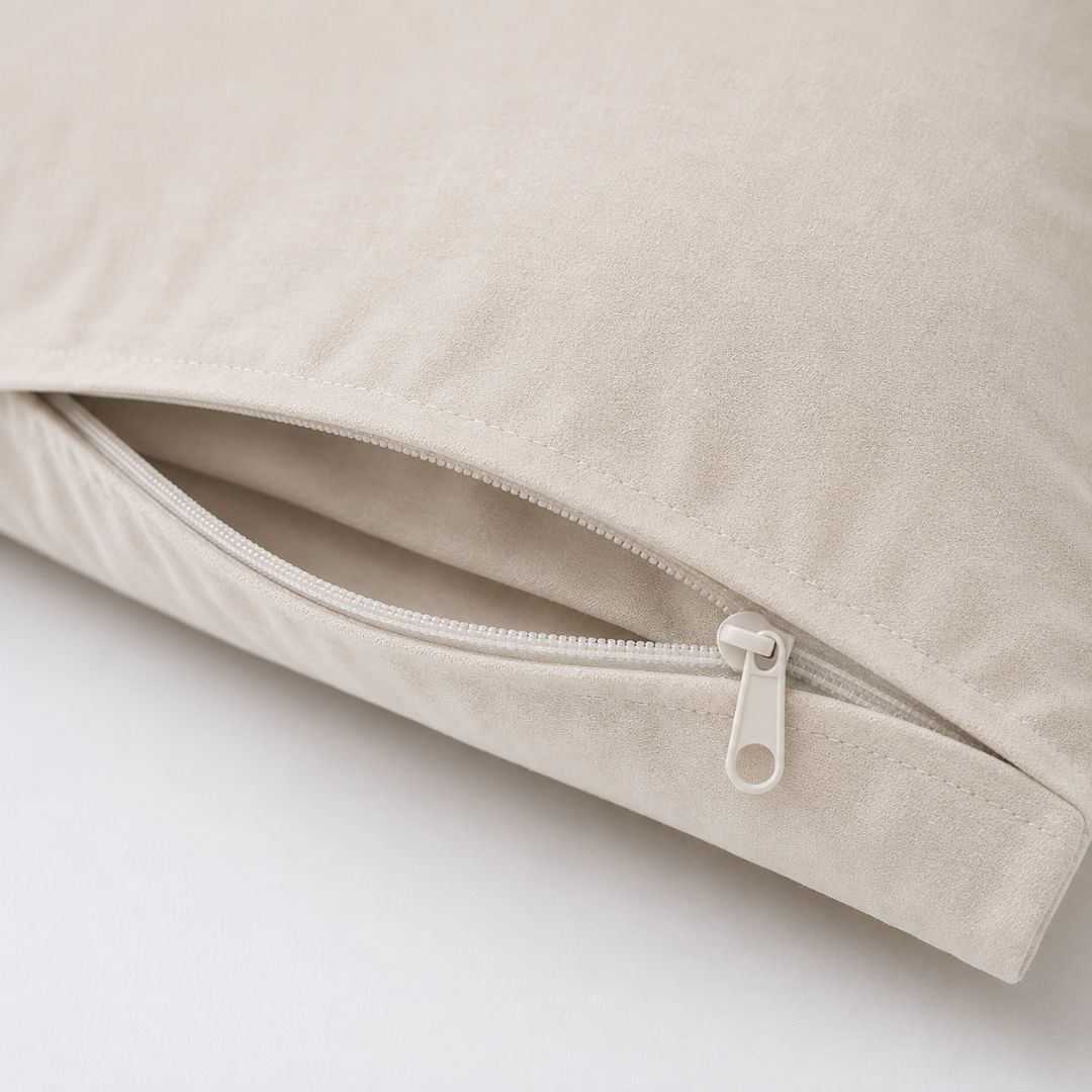 Set of 2 Zipper Pillowcases – 100% Cotton – 50×70 cm.