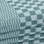 SET OF 3 PCS KITCHEN TOWELS , 100% COTTON , 50X70 CM (Green)