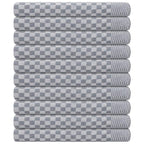 SET OF 3 PCS KITCHEN TOWELS , 100% COTTON , 50X70 CM (Light Gray)