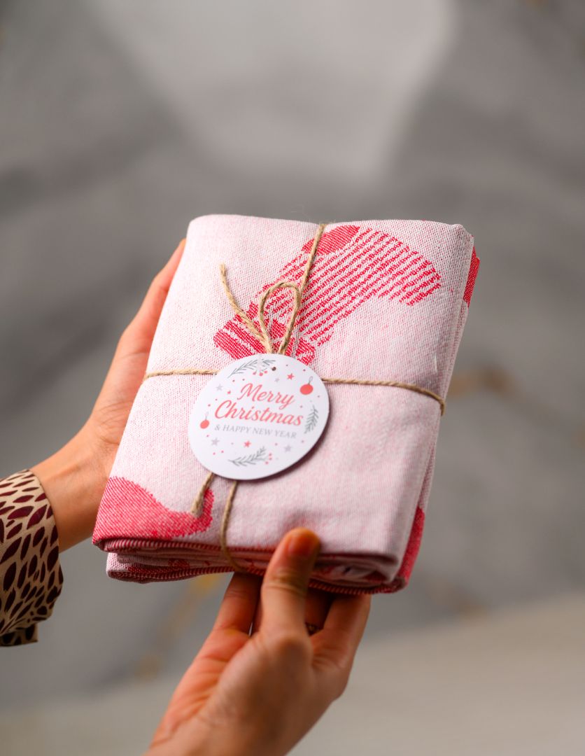 منشفة مطبخ كريسماس للاستخدام اليومي، مناشف مطبخ فائقة الامتصاص، قطعة قماش تنظيف قطنية، عبوة من 3 قطع، 50×70 سم 