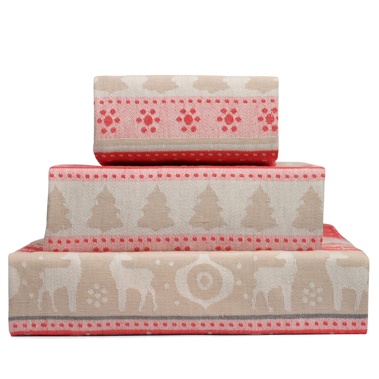 Christmas Kitchen Towel for every use, Ultra Absorbent Kitchen Towels, Cotton Cleaning Cloth Pack of 3, 50x70 cm