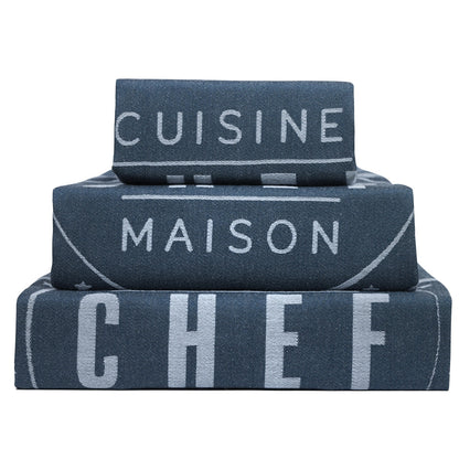 SET OF 3 PCS KITCHEN TOWELS , 100% COTTON , 50X70 CM