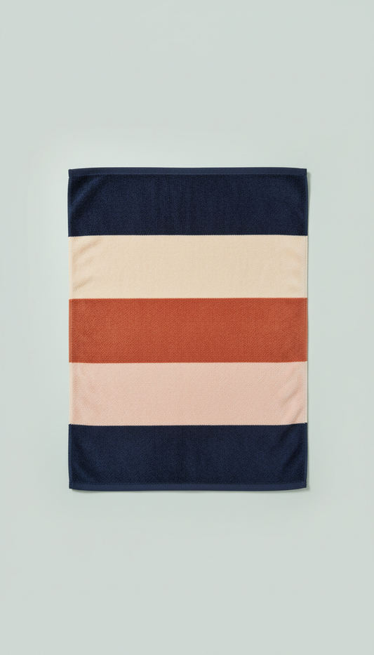 Stripe Beach Towel in Turkish Cotton