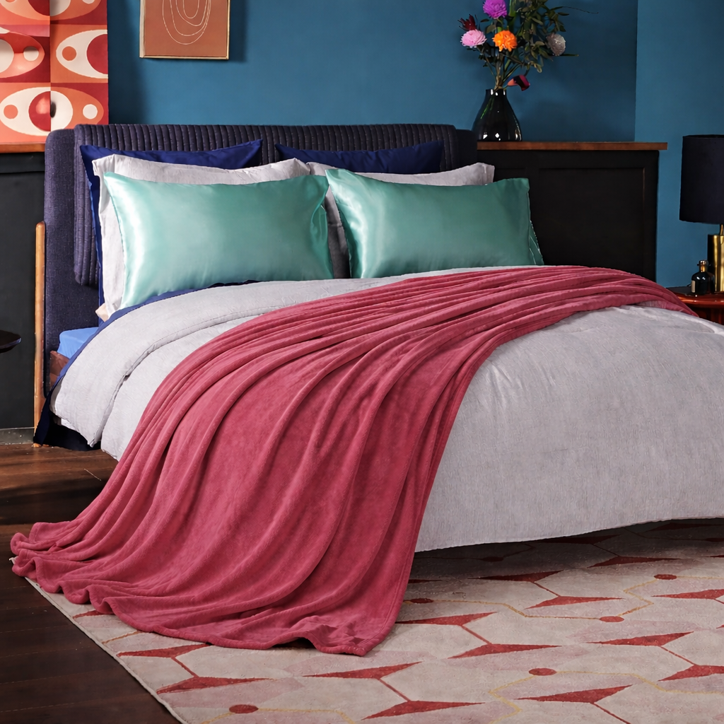 بطانية ناعمة للأريكة والسرير — 180×230 سم / 230×230 سم