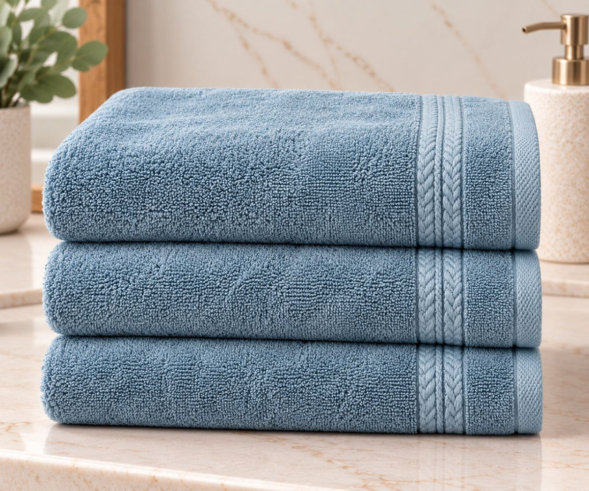 Velour Face towel set of 3 towels, 100%cotton , 30x50cm.