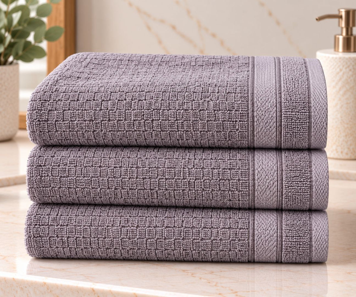 Velour Face towel set of 3 towels, 100%cotton , 30x50cm.