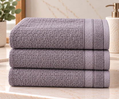 Velour Face towel set of 3 towels, 100%cotton , 30x50cm.