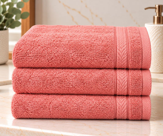 Velour Face towel set of 3 towels, 100%cotton , 30x50cm.