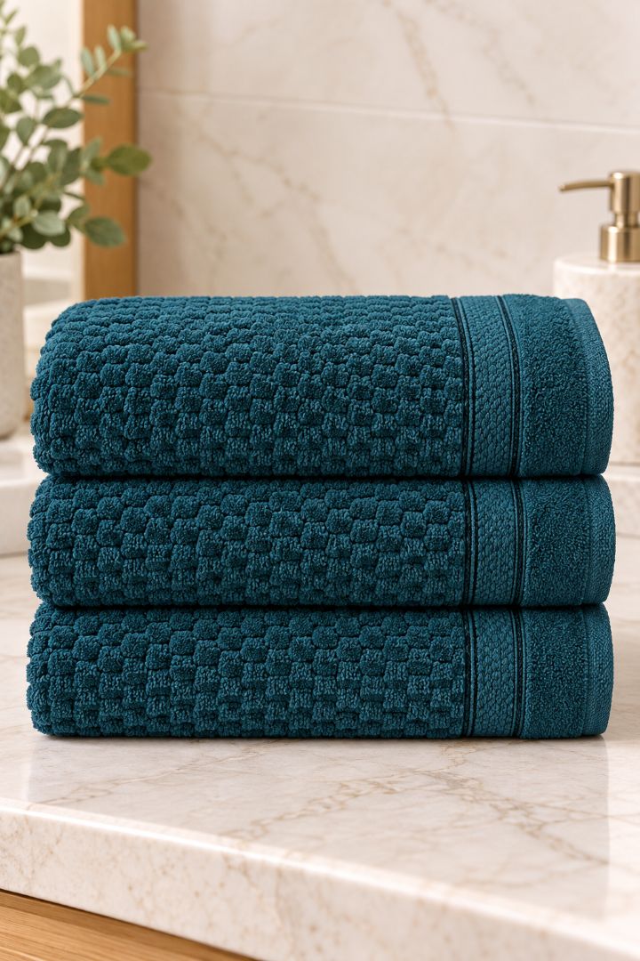 Velour Face towel set of 3 towels, 100%cotton , 30x50cm.