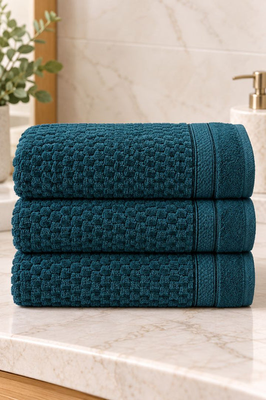Velour Face towel set of 3 towels, 100%cotton , 30x50cm.