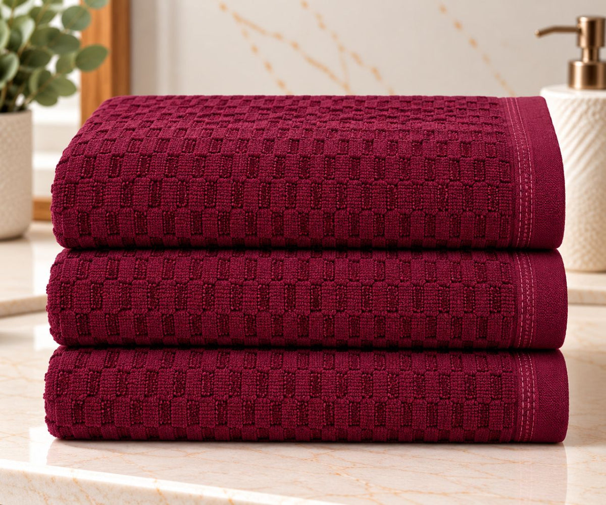 Velour Face towel set of 3 towels, 100%cotton , 30x50cm.