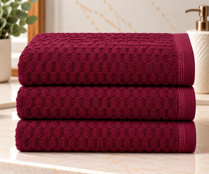 Velour Face towel set of 3 towels, 100%cotton , 30x50cm.