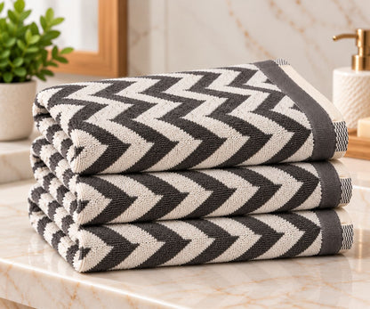 Velour Face towel set of 3 towels, 100%cotton , 30x50cm.