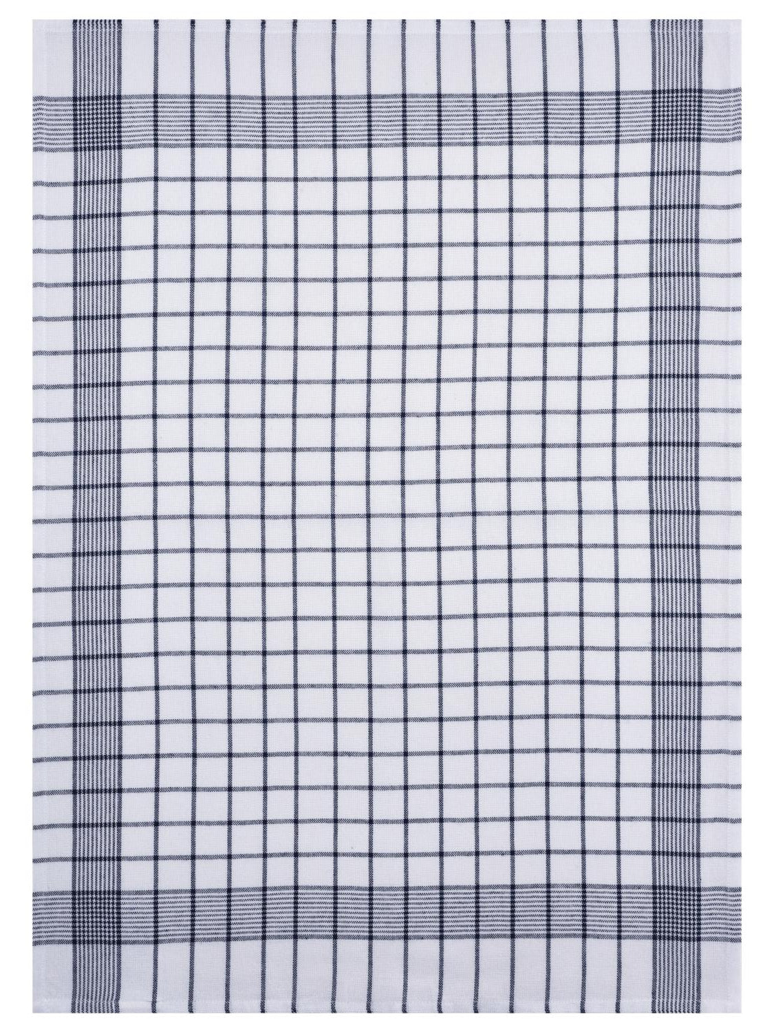 SET OF 3 PCS KITCHEN TOWELS , 100% COTTON , 50X70 CM (Navy Blue)