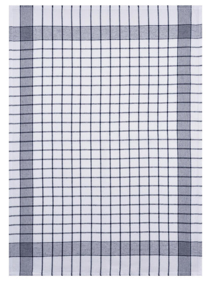 SET OF 3 PCS KITCHEN TOWELS , 100% COTTON , 50X70 CM (Navy Blue)