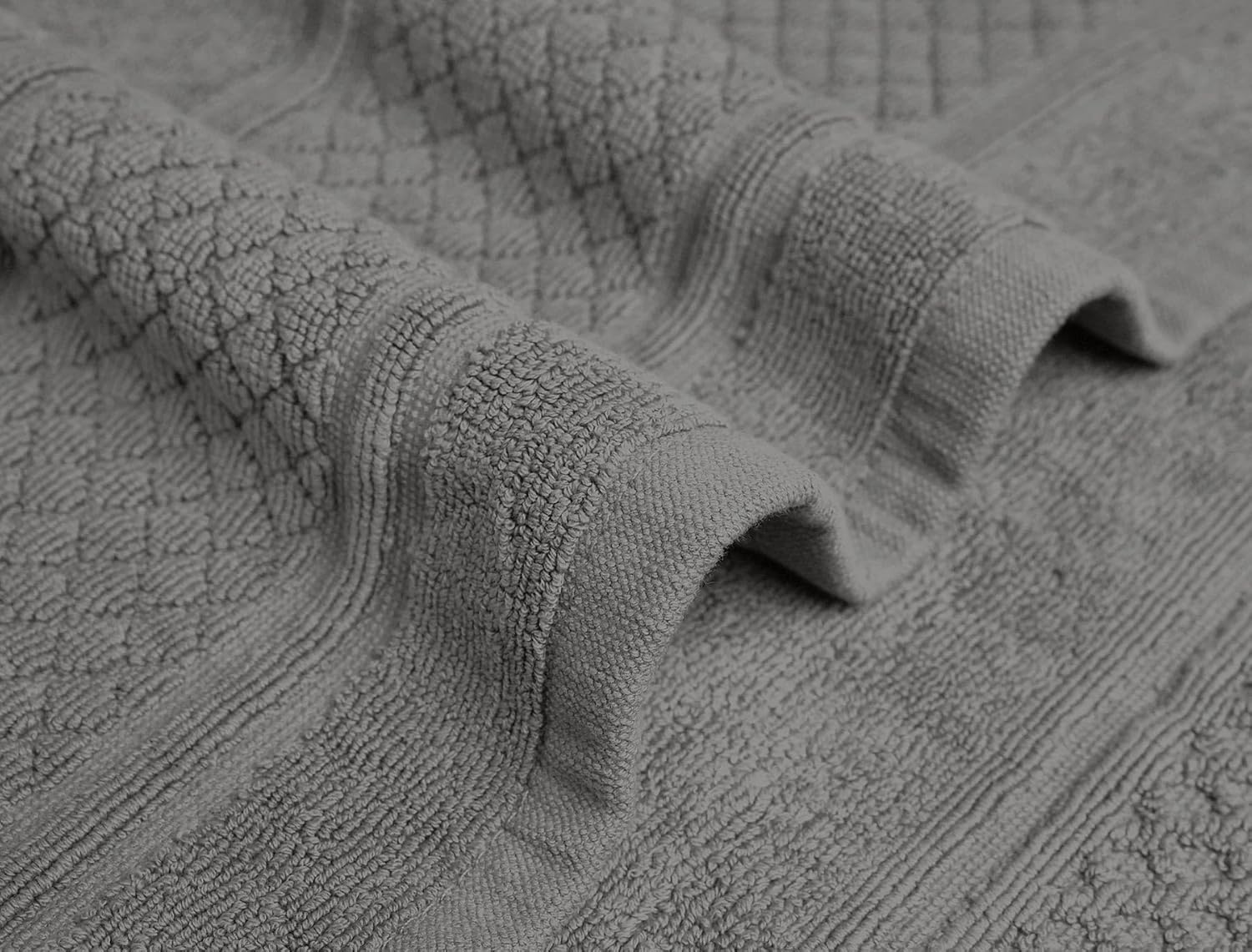 Helene MOU Bath Mat Towel - 100% Cotton 1 Pc Absorbent Bathmat - Quick Dry Bath Mats for Bathrooms, 50 x 70 cm