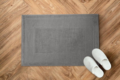 Helene MOU Bath Mat Towel - 100% Cotton 1 Pc Absorbent Bathmat - Quick Dry Bath Mats for Bathrooms, 50 x 70 cm