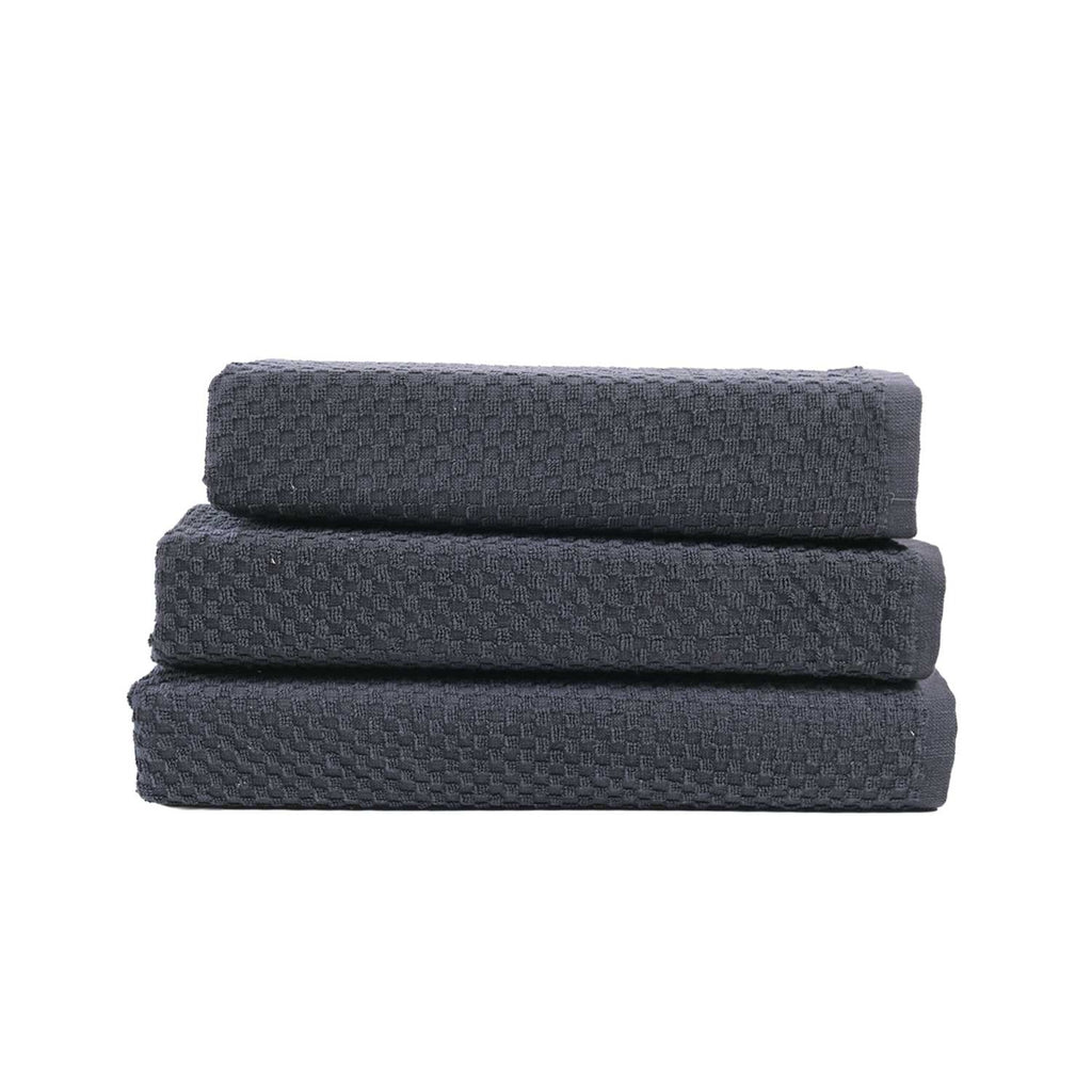 مناشف مطبخ تيري، عبوة من 3 قطع من مناشف المطبخ 100% قطن، 50×50 سم