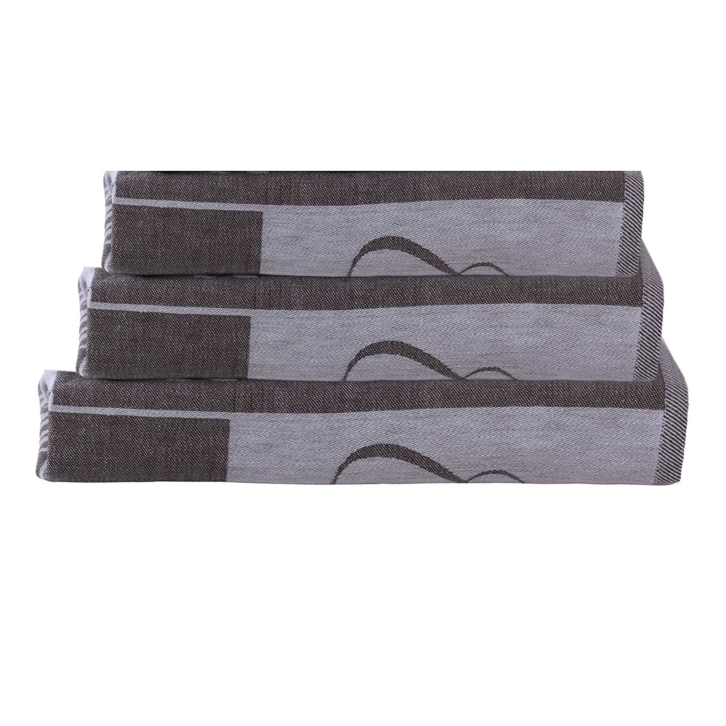 SET OF 3 PCS KITCHEN TOWELS , 100% COTTON , 50X70 CM