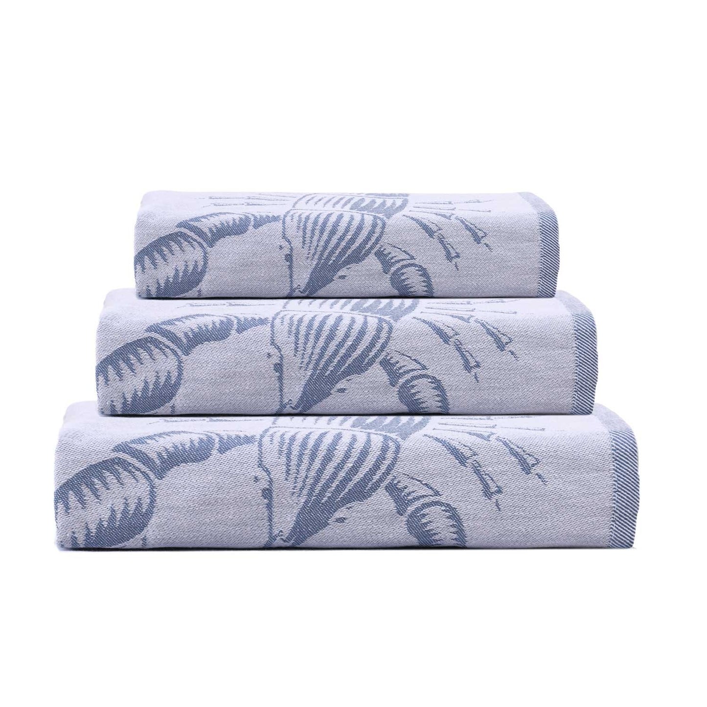 SET OF 3 PCS KITCHEN TOWELS , 100% COTTON , 50X70 CM