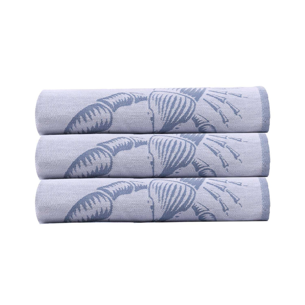 مجموعة من 3 قطع مناشف المطبخ، قطن 100%، 50×70 سم