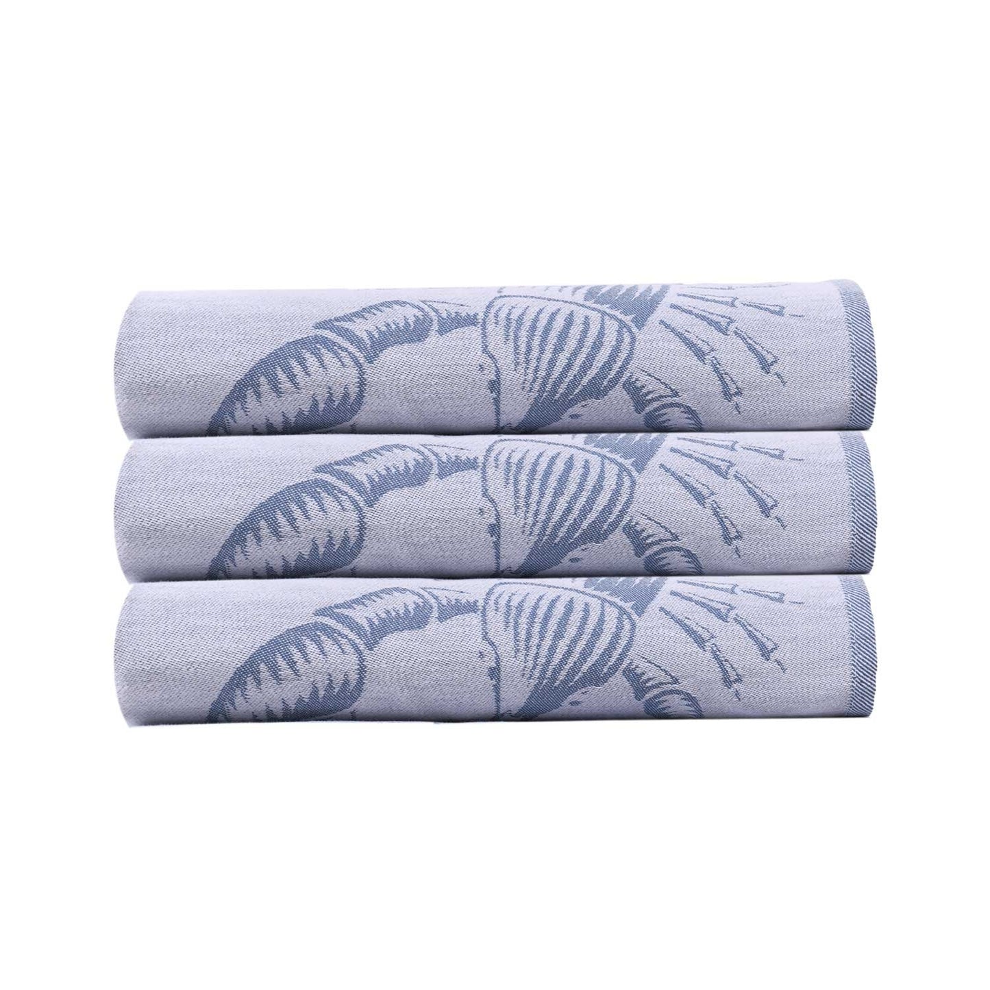 SET OF 3 PCS KITCHEN TOWELS , 100% COTTON , 50X70 CM