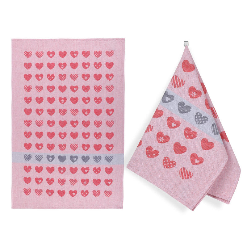 SET OF 3 PCS KITCHEN TOWELS , 100% COTTON , 50X70 CM