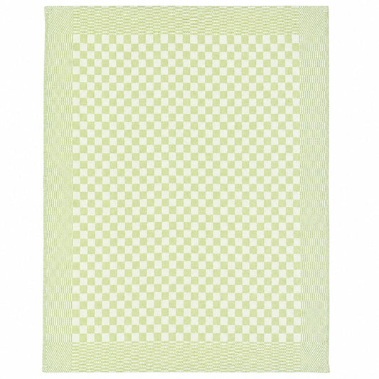 SET OF 3 PCS GREEN KITCHEN TOWELS , 100% COTTON , 50X70 CM (Light Green)