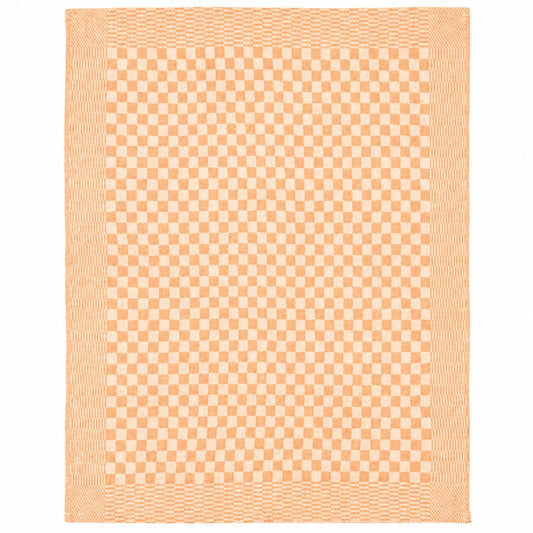 SET OF 3 PCS KITCHEN TOWELS , 100% COTTON , 50X70 CM (Light Orange)