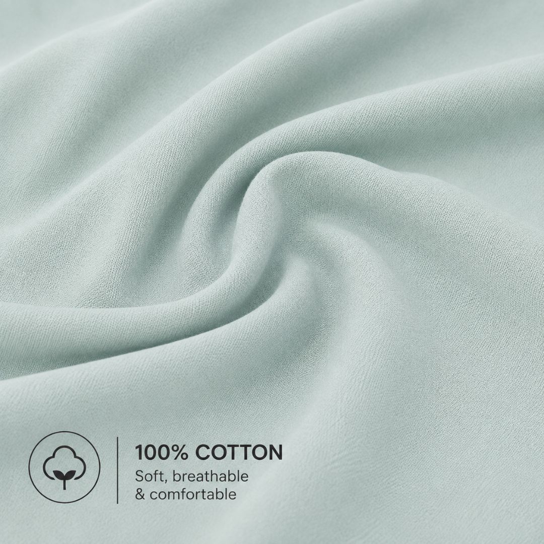 Set of 2 Zipper Pillowcases – 100% Cotton – 50×70 cm.
