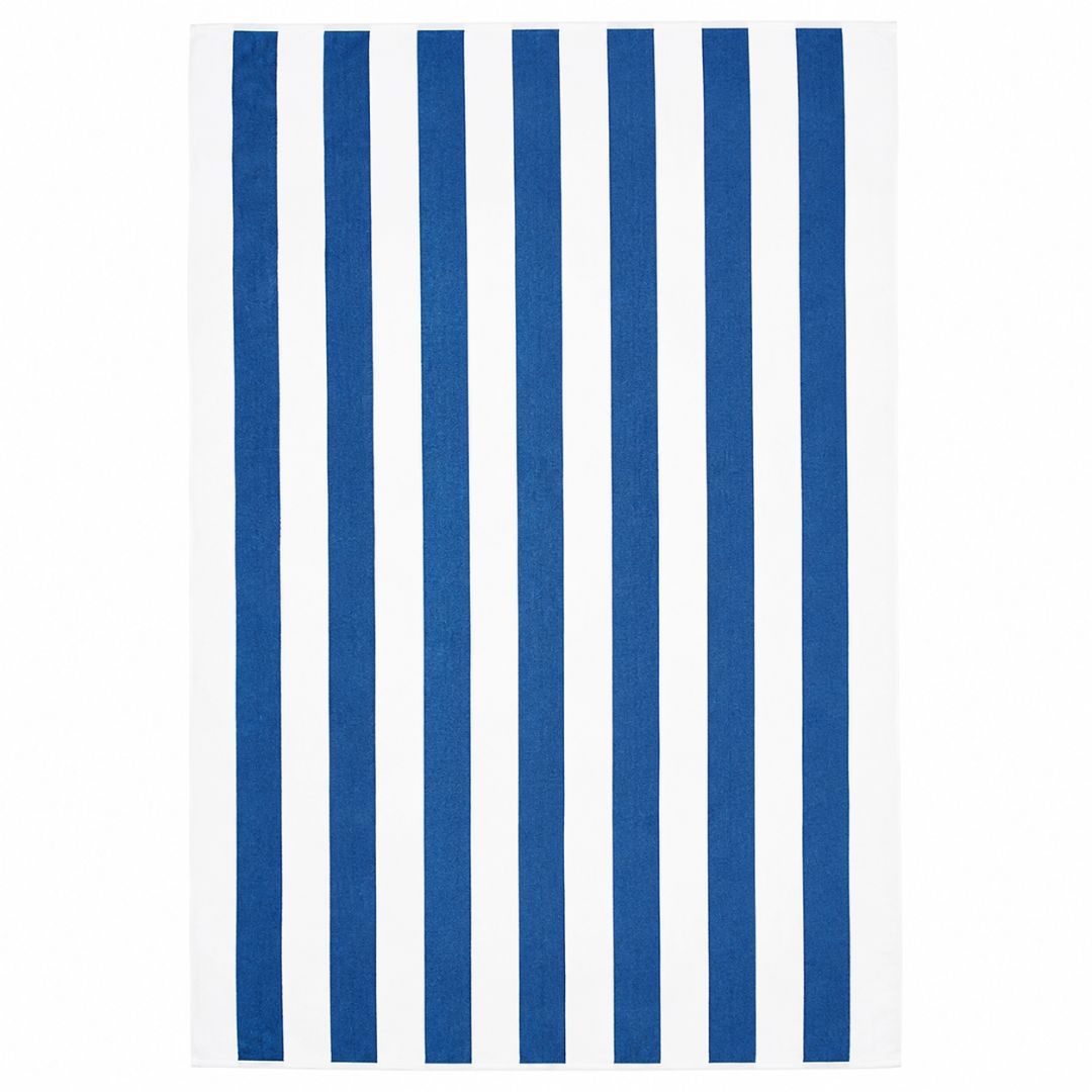Terry stripes  Beach towel 100%cotton,70x180 cm.(Blue)