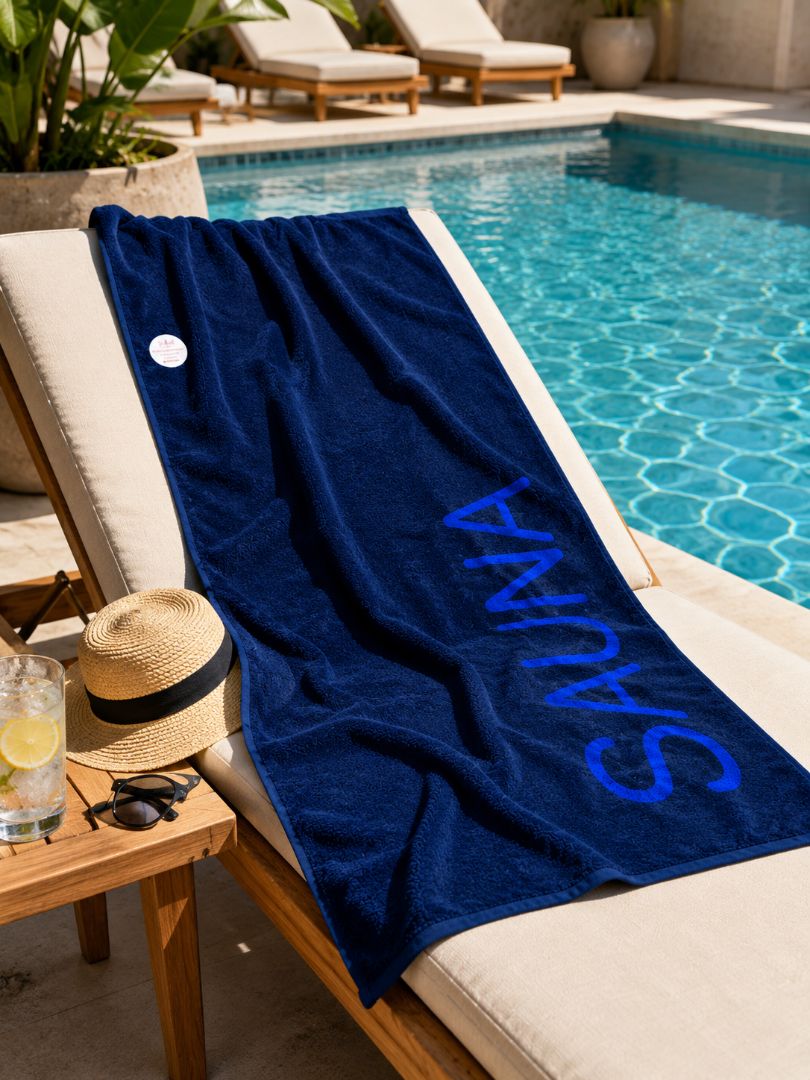 Sauna towel double-face,100% cotton,80x200 cm.