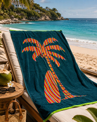 Velour Beach towel 100%cotton,90x170 cm.