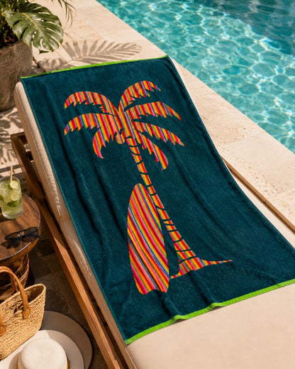 Velour Beach towel 100%cotton,90x170 cm.