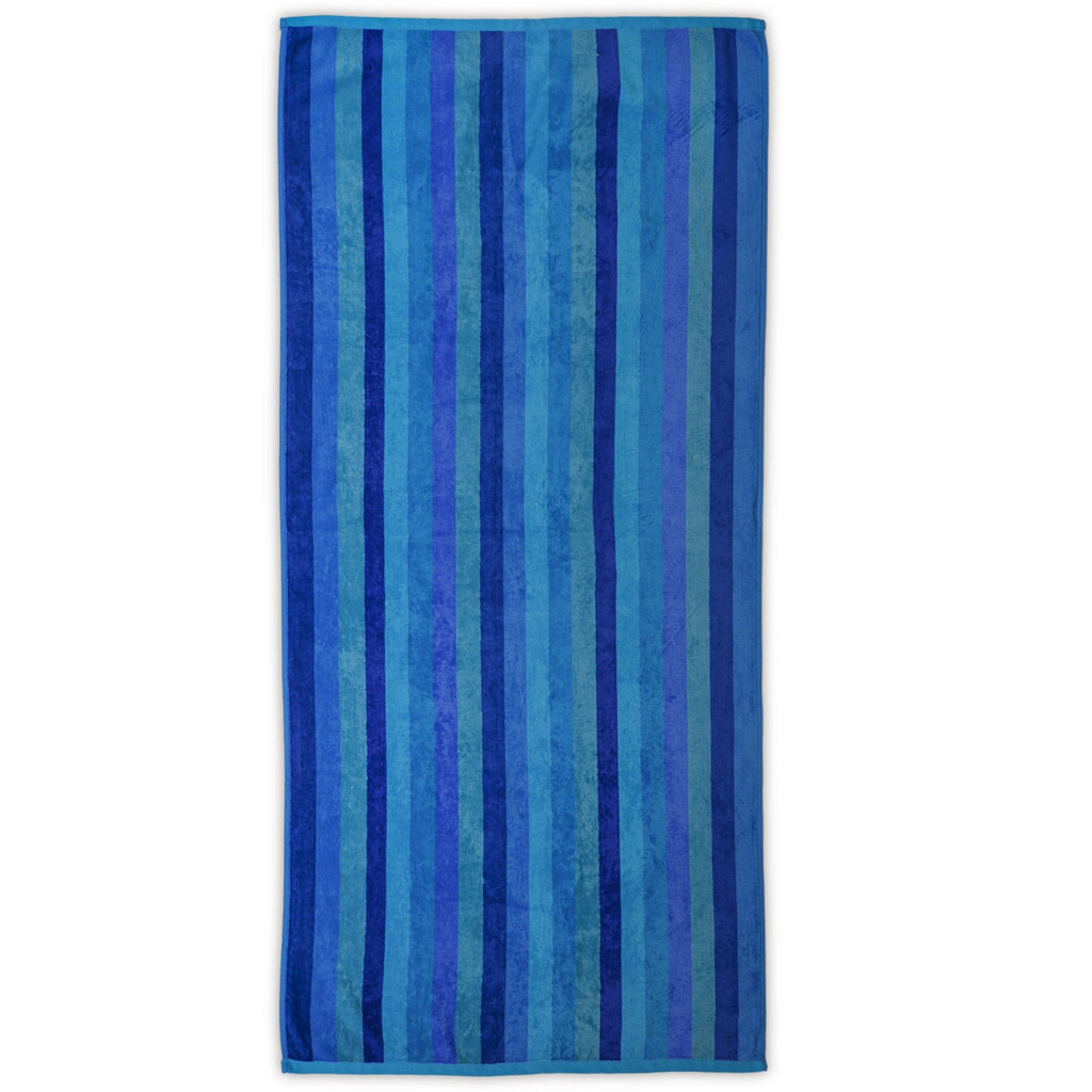 منشفة شاطئ مخملية 100% قطن، 90×170 سم