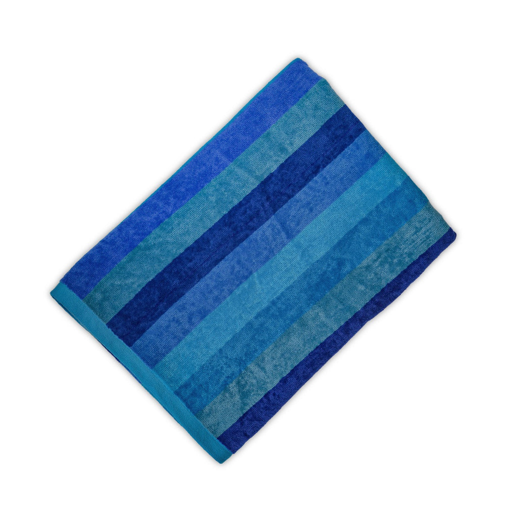 منشفة شاطئ مخملية 100% قطن، 90×170 سم