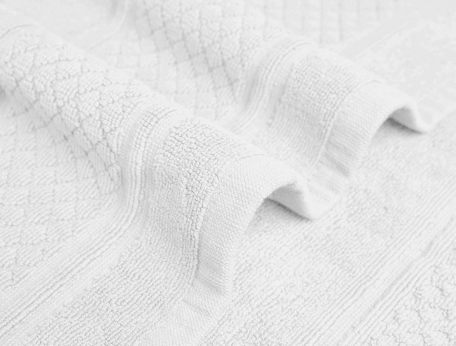 Helene MOU Bath Mat Towel - 100% Cotton 1 Pc Absorbent Bathmat - Quick Dry Bath Mats for Bathrooms, 50 x 70 cm