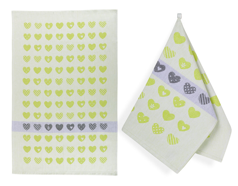 SET OF 3 PCS KITCHEN TOWELS , 100% COTTON , 50X70 CM